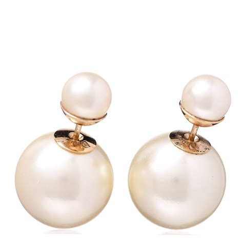 dior earrings pearl|christian mise en dior earrings.